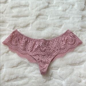 Victoria's Secret Dream Angles Wide Side Lace Thong Panty S